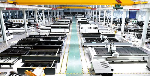 金威刻激光車間